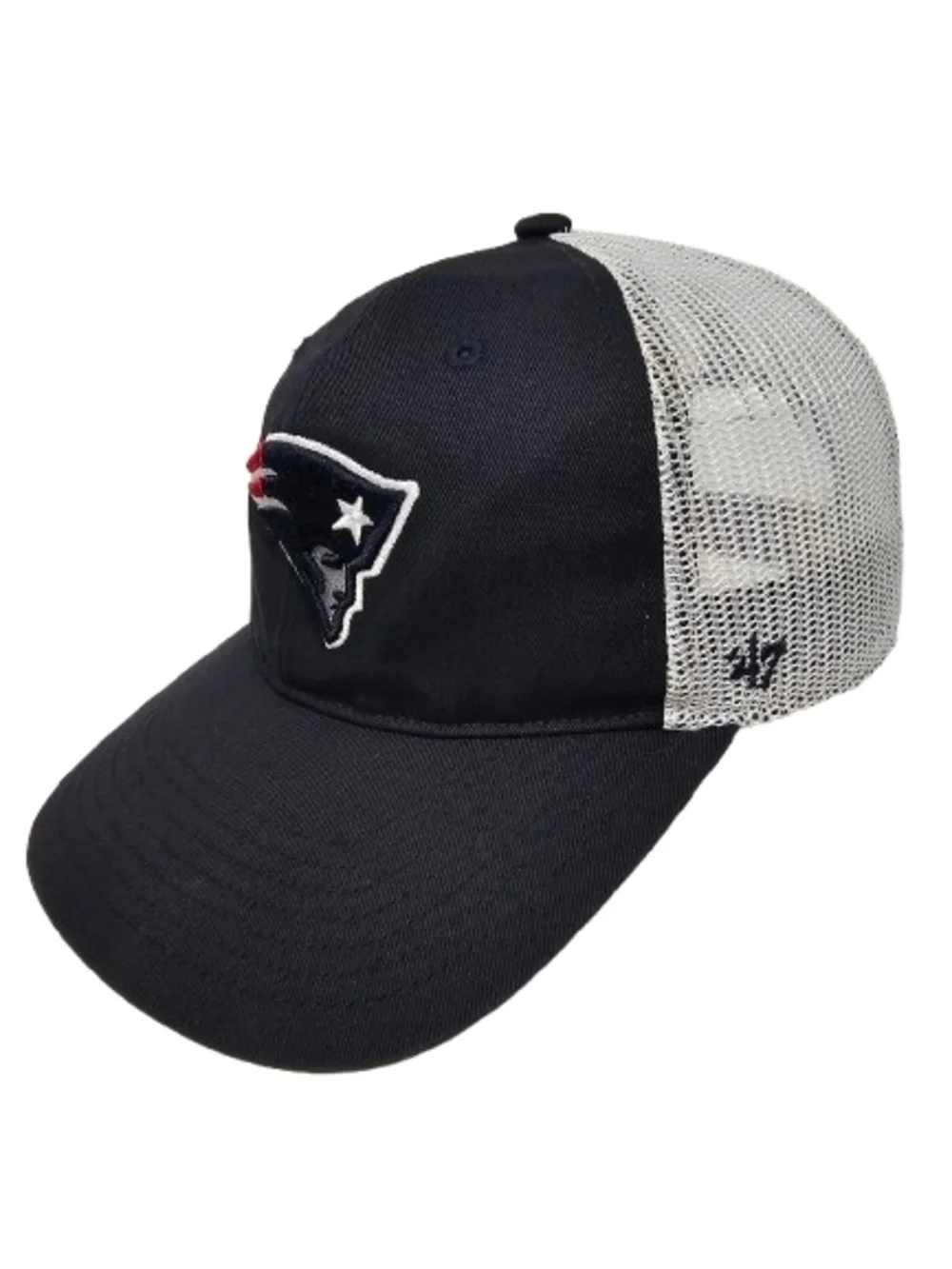 New England‎ Patriots ‘47 Brand NFL Blue White Mesh One Size Fits Youth Hat Cap